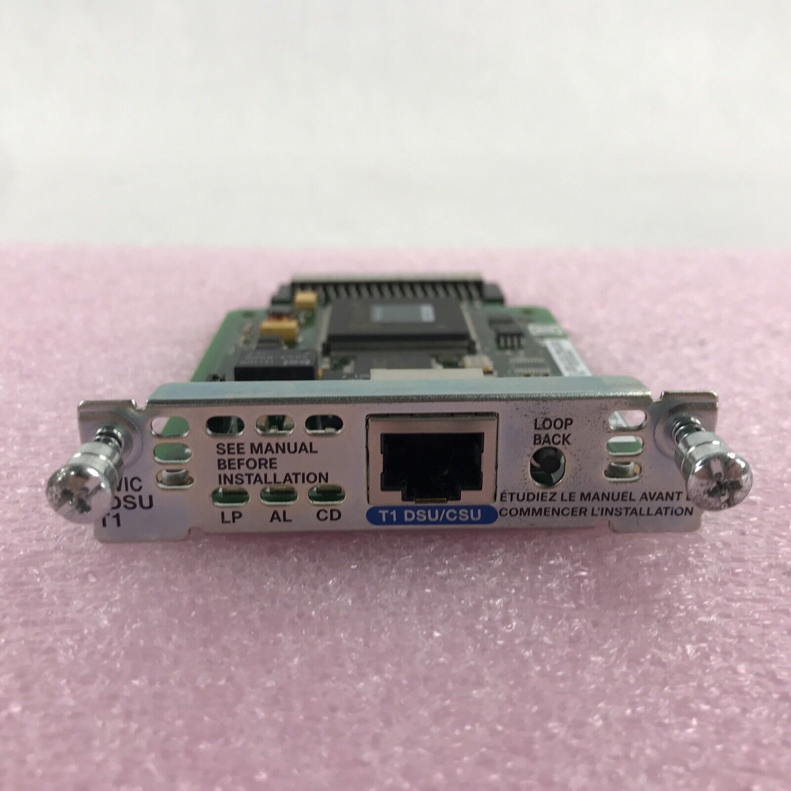 (Lot of 2) Cisco Router 1-Port T1/Fractional DSU/CSU WAN Interface Card Module
