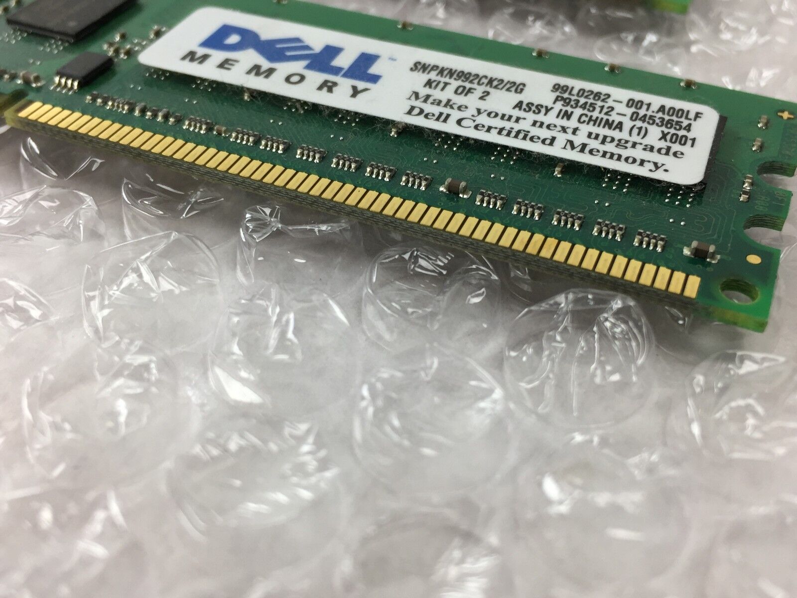 Kingston (2x1GB) 2GB of 1Rx8 PC2-6400E Dell Part # SNPKN992CK2/2G