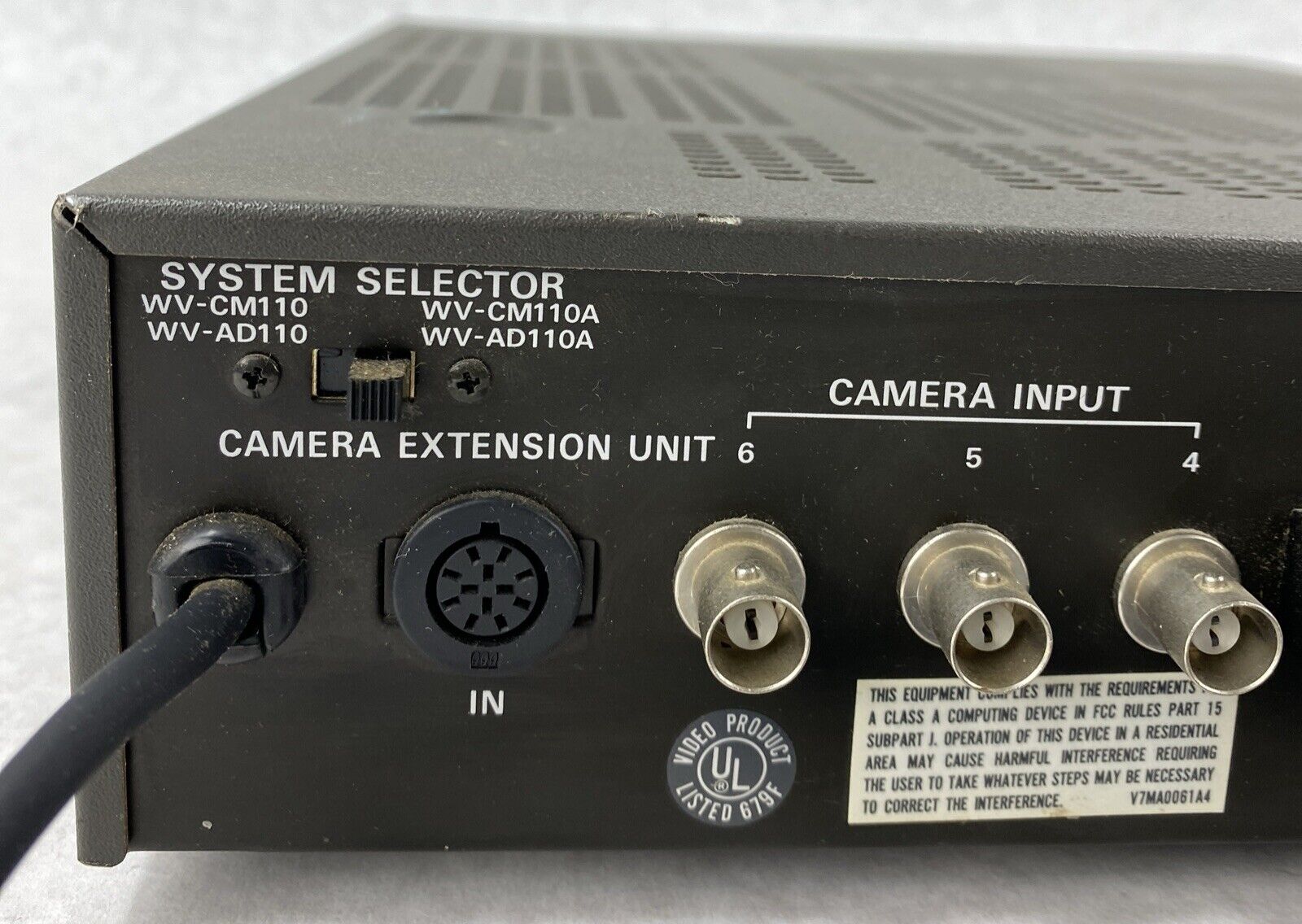 Panasonic Camera Extension Unit Model WV-AD 110A for Camcorder