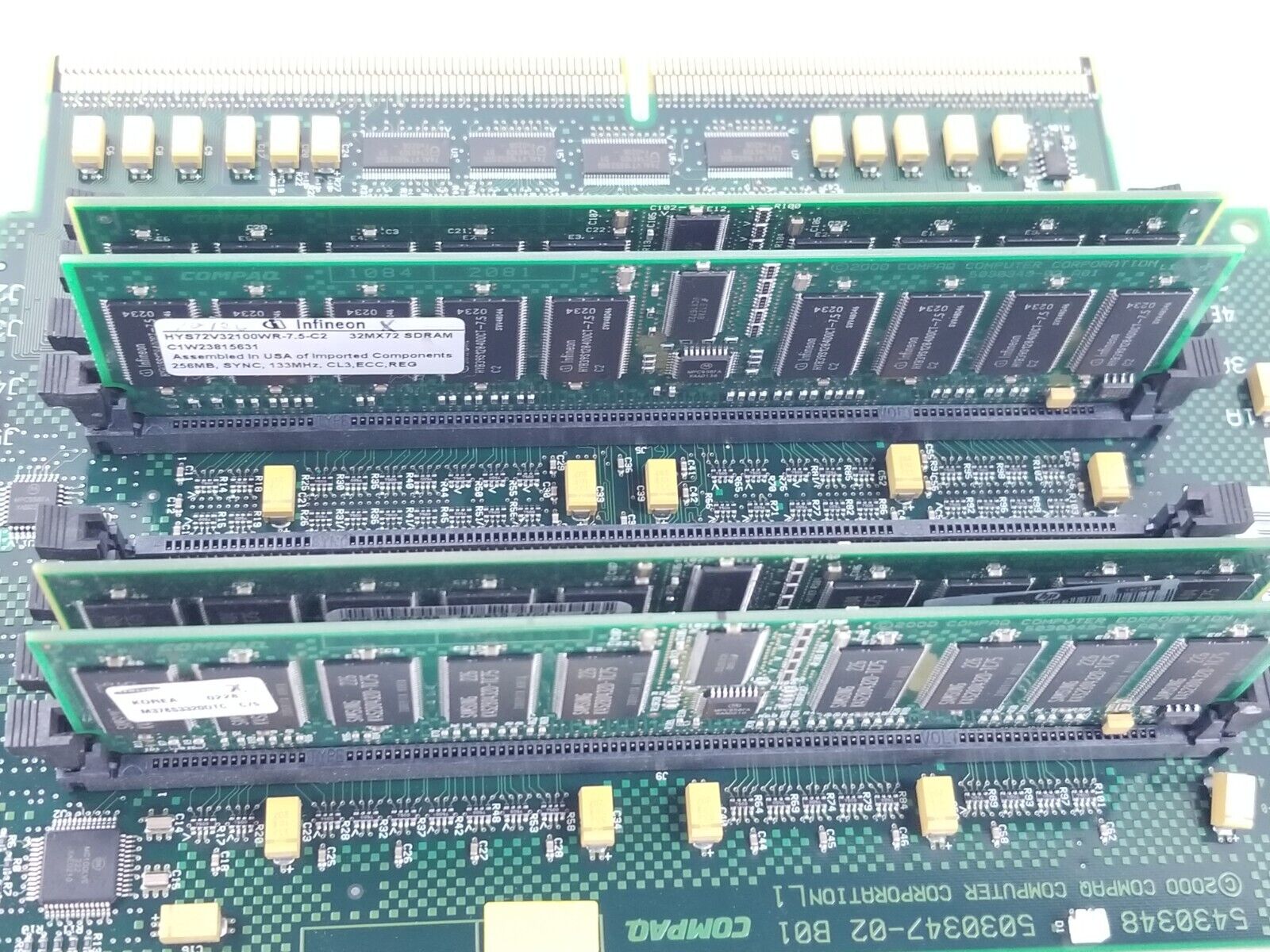 HP Compaq DEC ES45 54-30348-02 A03 ALPHA Server Memory Riser With 4x 256MB DIMMs