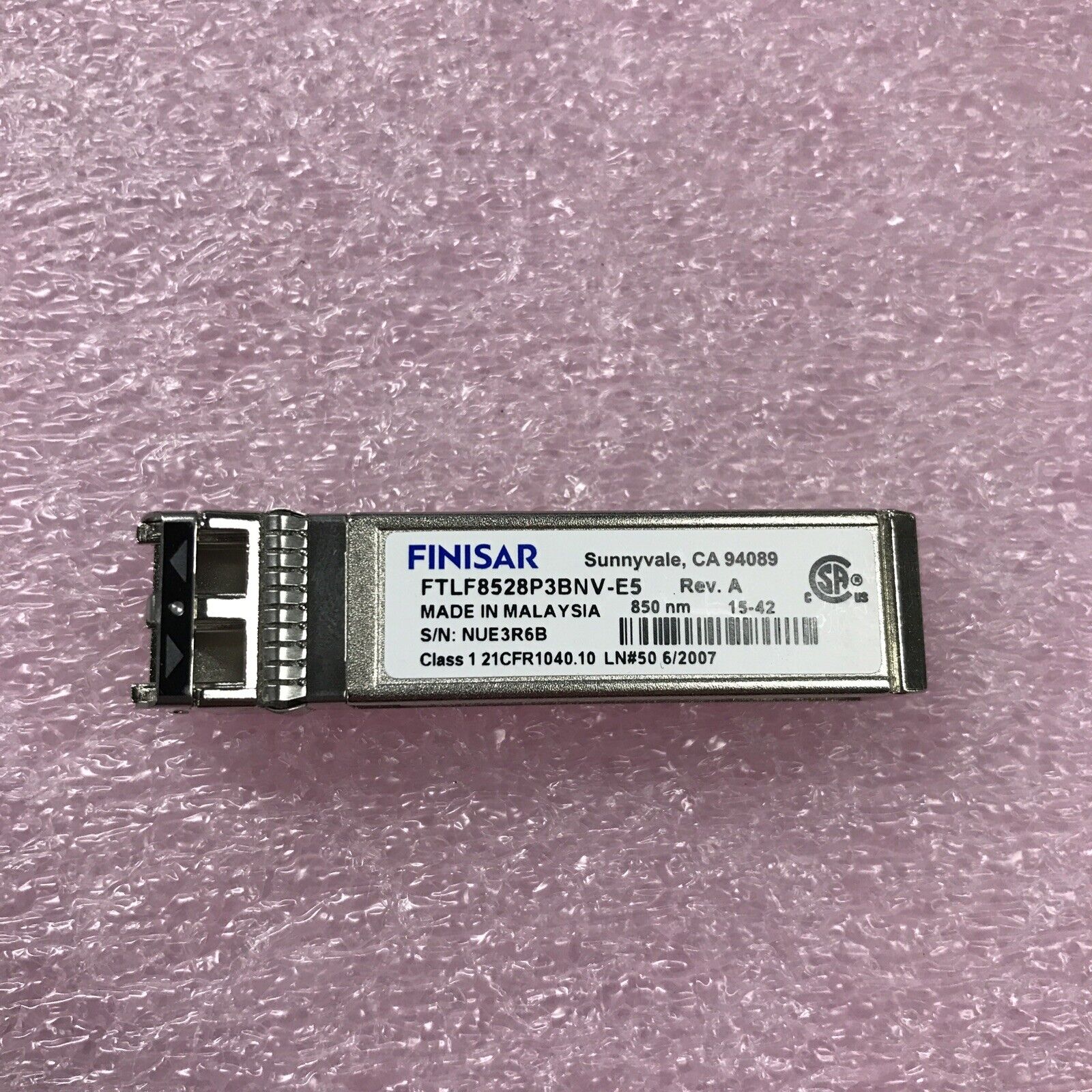 Lot of 23 Finisar FTLF8528P3BNV Multi Rate 8G 8GFC Fibre Channel SFP+ LC 850nm