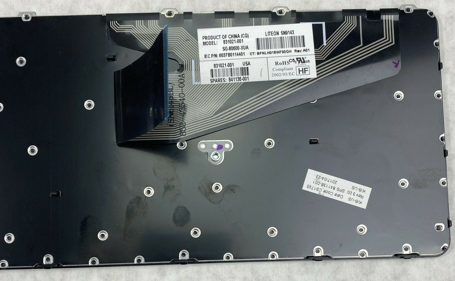 HP 831021-001 ProBook 15.6" 650 G2 genuine laptop USA Keyboard
