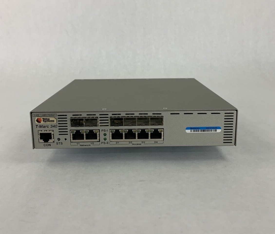 Telco Systems T-MARC 340 TMC-340 Ethernet Demarcation Gateway Tested