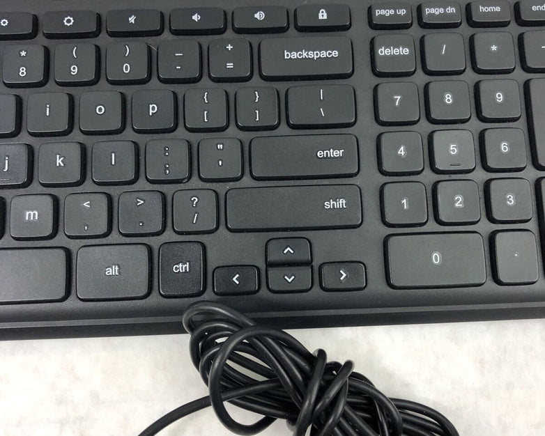 Lot of 2 Acer KB69211 USB Wired Slim Office Home Keyboard - Black