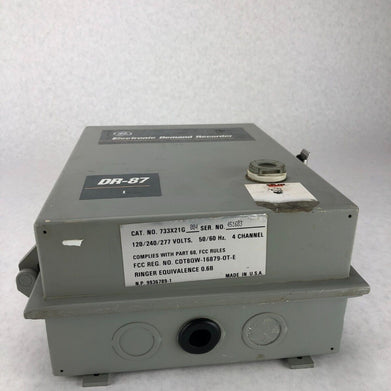 General Electric DR-87 733X21G004 4 Channel Electronic Demand Recorder