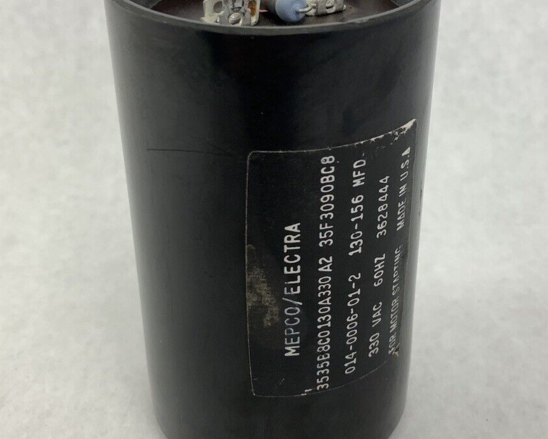 Mepco Electra Capacitor  35F3090BC8 130-156MFD 330VAC 014-0006-01-2