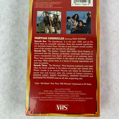Vintage Classic Ray Brandbury's The Martian Chronicles VHS Video Tape
