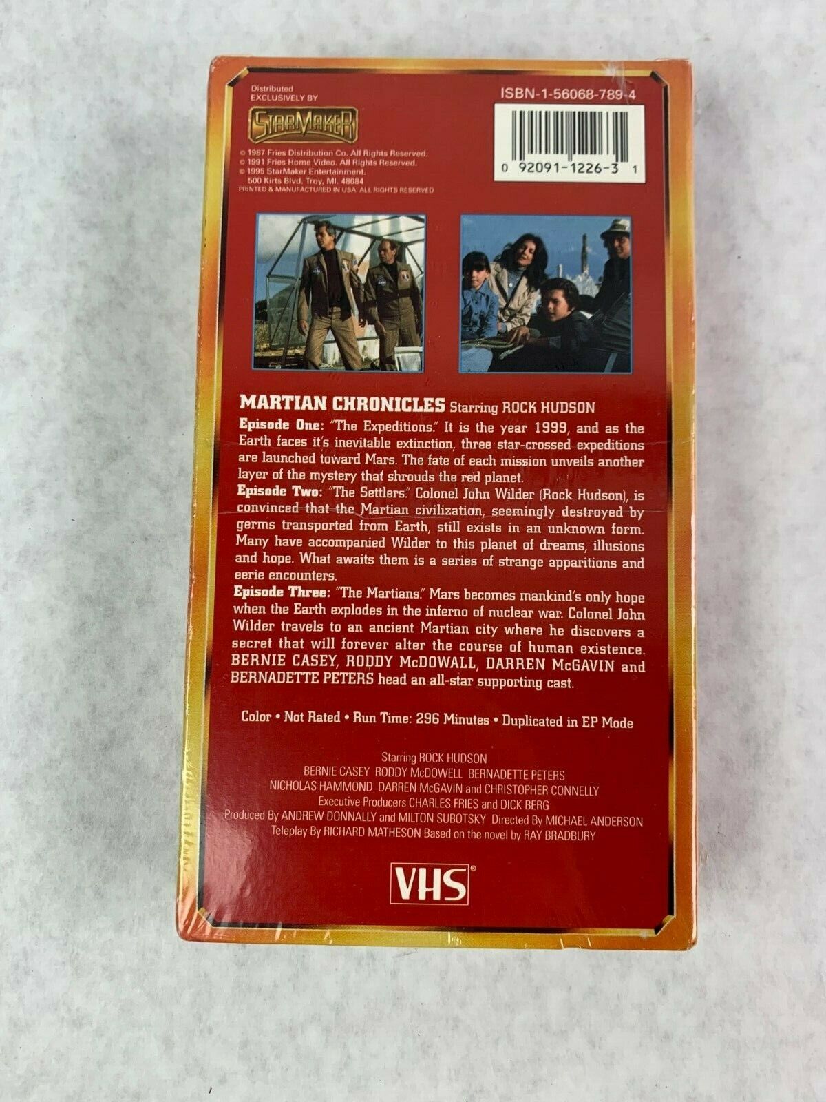 Vintage Classic Ray Brandbury's The Martian Chronicles VHS Video Tape