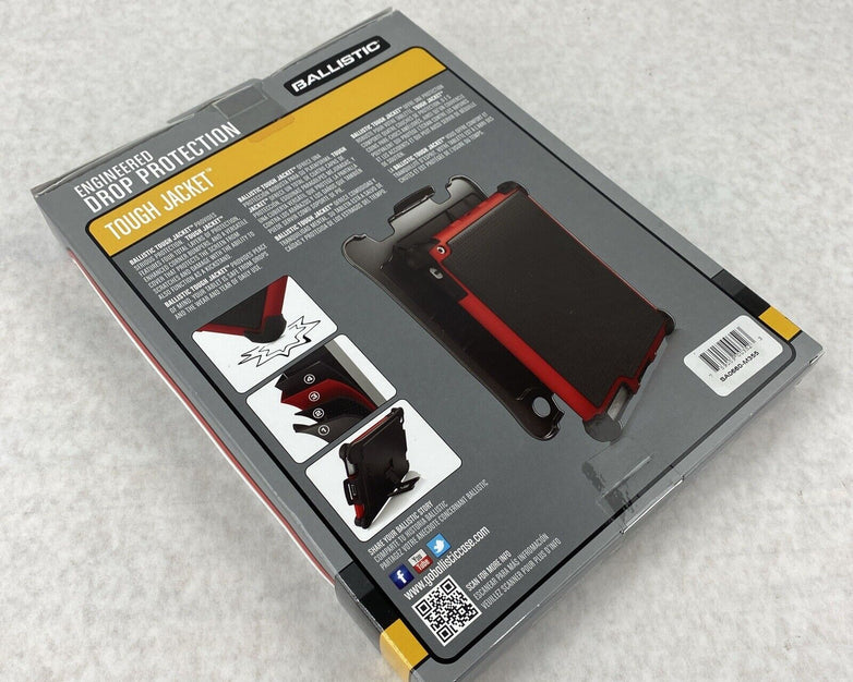 Ballistic SA0660-M355 Tough Jacket Case for Apple iPad 2nd 3rd 4th Gen Black/Red
