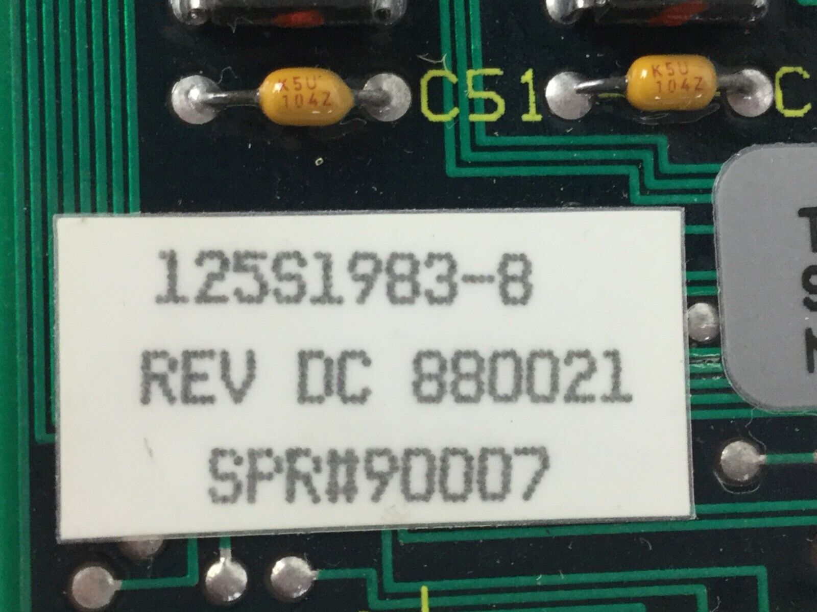 TAYLOR MOD SYSTEMS  125S1983-8  Rev DC  Circuit Board