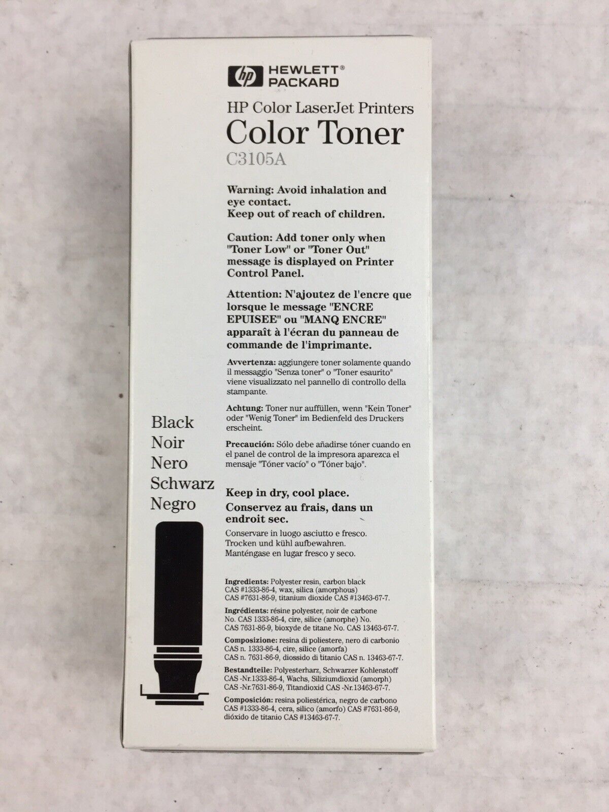 HP Color LaserJet Printers Color Toner C3105A Black Color LaserJet 5(M)