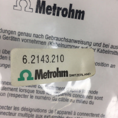 METROHM BRINKMANN 6.2143.210 CONNECTING CABLE