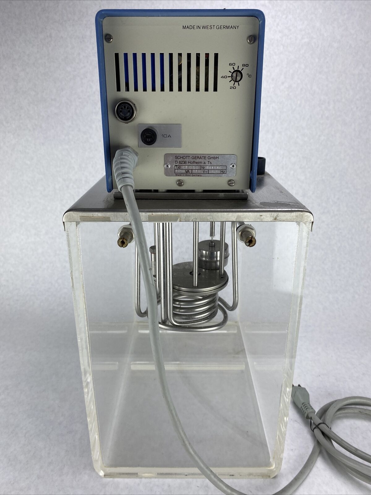 Schott Gerate CT050 Pump 110V 60Hz Heated Chilled Circulator Clear Bath