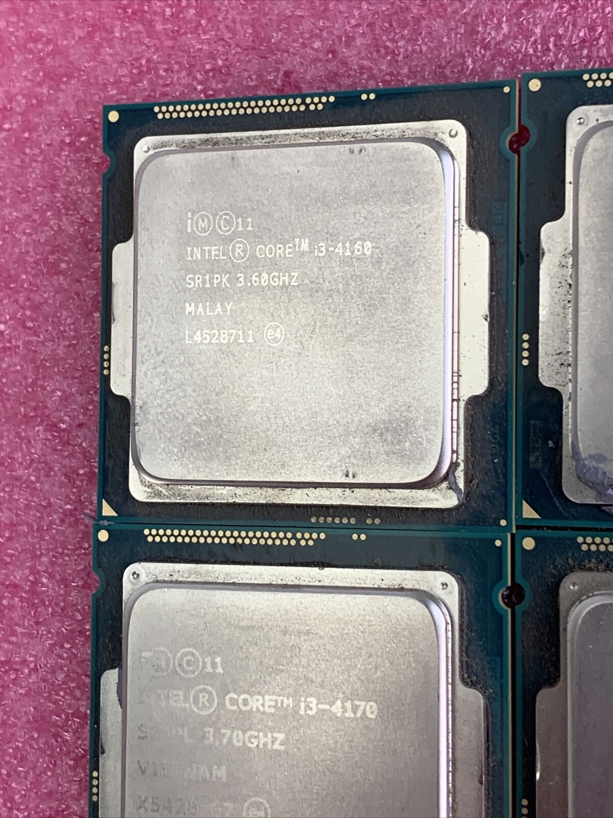 Mix lot of 2x Intel Core i3-4170 w/ 2x Intel Core i3-4160