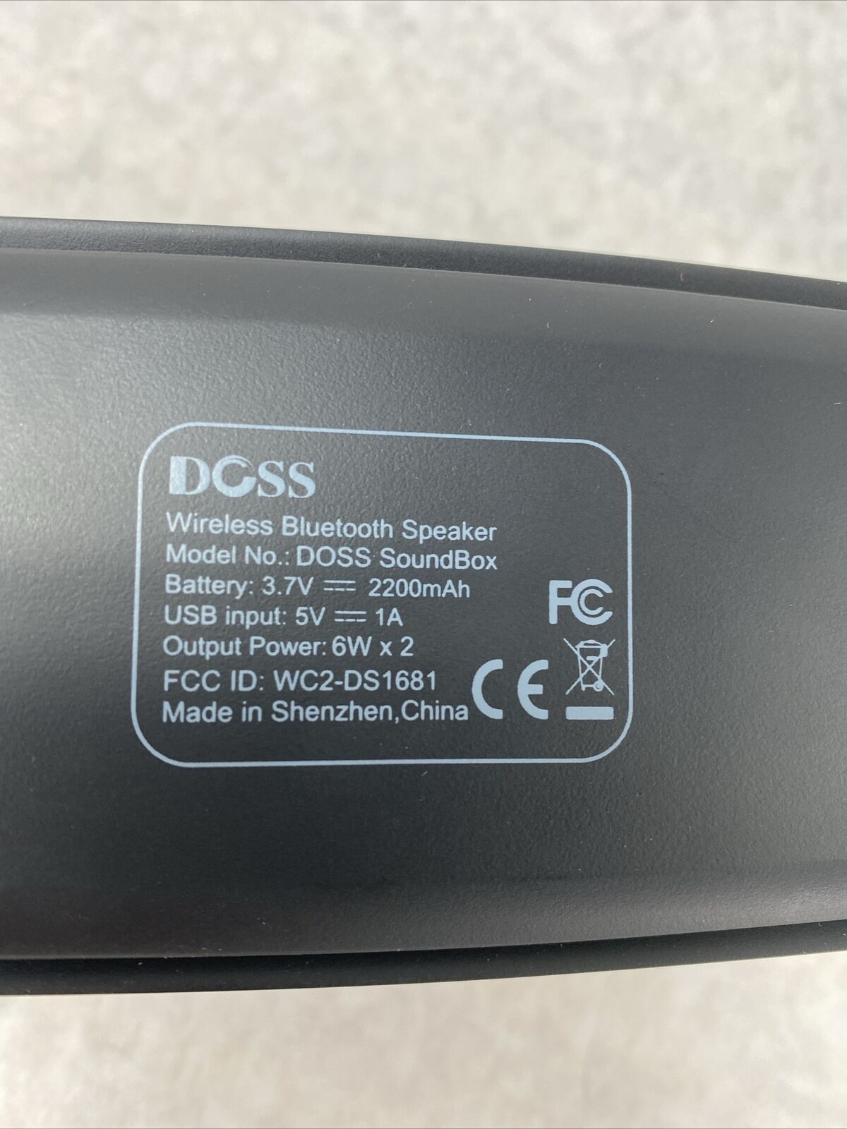 DOSS SoundBox Portable Wireless 6Wx2 Bluetooth Speakers with AC Adapter