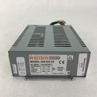HiTRON HIA105-30 Power Supply 115/230V 2.2A/1.0A 60/50Hz