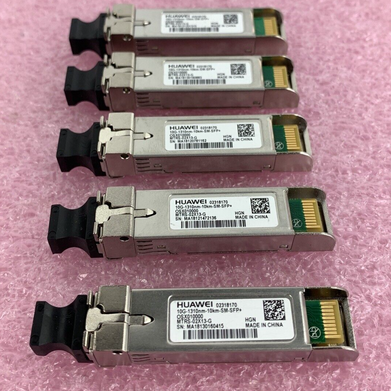 Lot of 5 HUAWEI 10G-1310nm-10KM-SM-SFP+ 34060742 SMF 1310nm 10KM Optical Module
