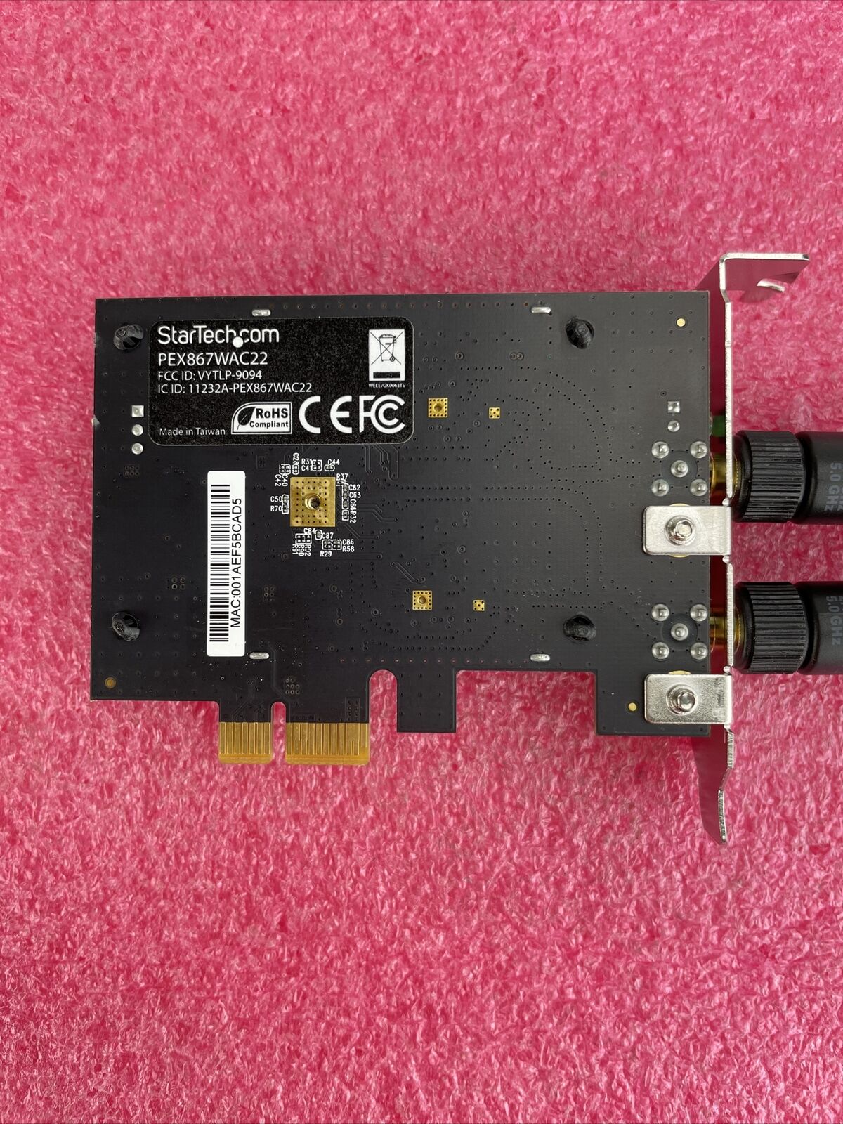 StarTech PEX867WAC22 PCIe Wireless Adapter Internal