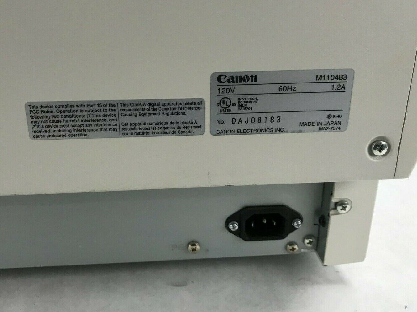 Canon imageFORMULA DR-7850 Document Fed Scanner - Tested