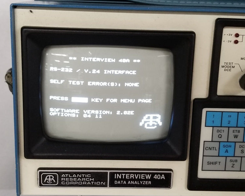 Atlantic Research Corporation Interview 40A Data Analyzer