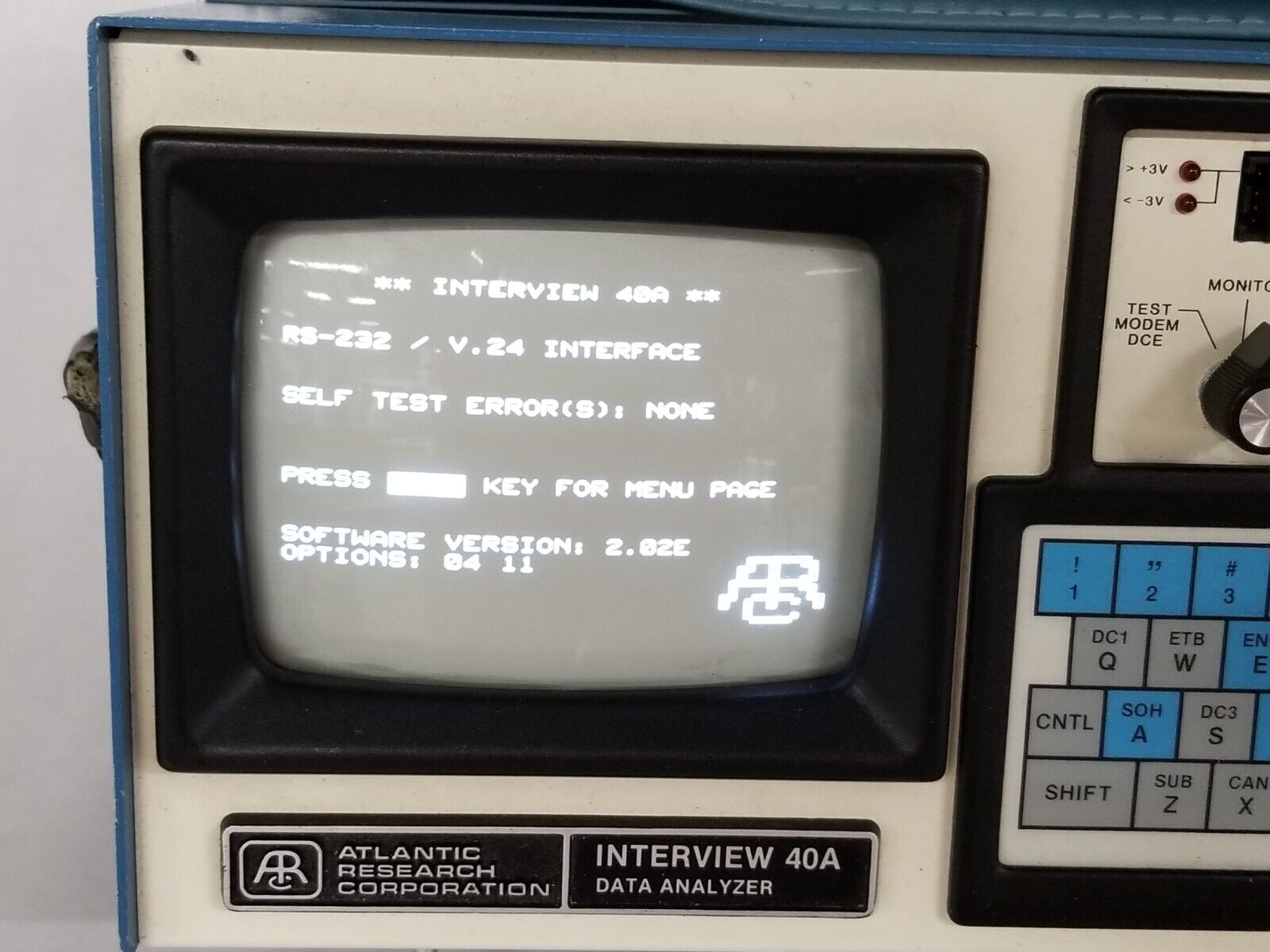 Atlantic Research Corporation Interview 40A Data Analyzer