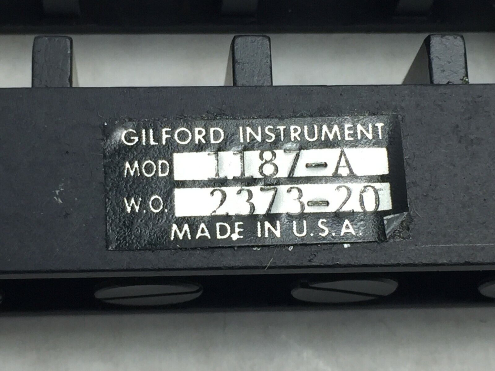 Gilford Instruments  Model1187-A Microscope Part W.O. 2373-20