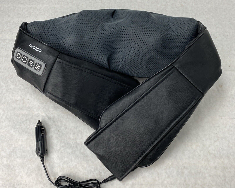 Vivaspa Neck Shoulder Back Massager Kneading Heated Shiatsu Automobile Car Truck