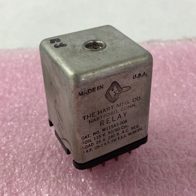 Vintage USA HART MFG CO Hartford CT Relay W115A3-008 115V 60 CYC