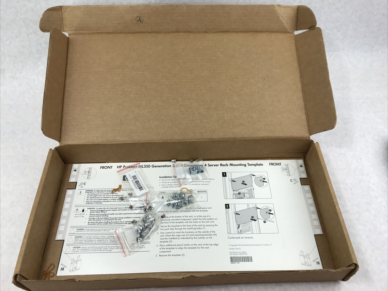 APC 355852-001 Server Bracket Kit for HP ProLiant ML350 Generations 3 and 4
