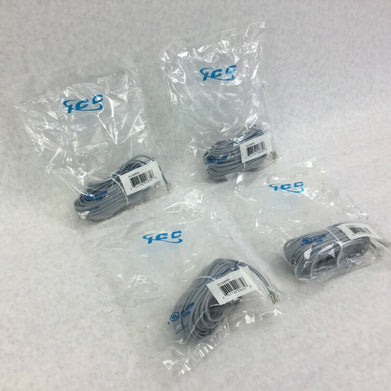 ICC ICLC425FSV 25' ft  Flat Line Cord   Lot of 4   Sealed Packages