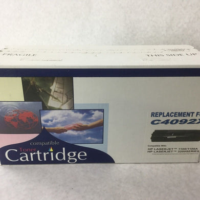 Toner Cartridge Black Compatible w/ C4092X (HP LaserJet 1100/1100A/3200 Series)