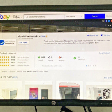 Lot(2) HP E231 EliteDisplay 23inch Monitors 1080p DisplayPort VGA DVI-D Grade B