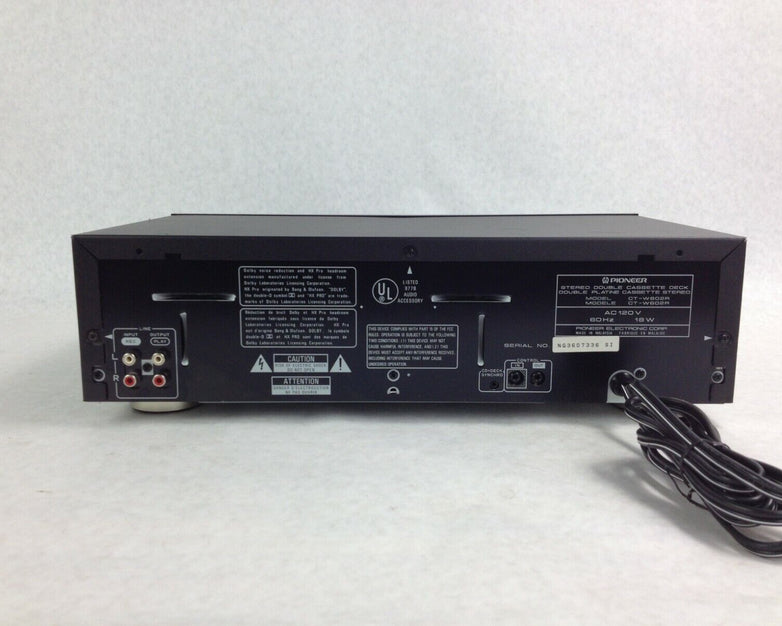 Pioneer CT-W602R Stereo Double Cassette Deck