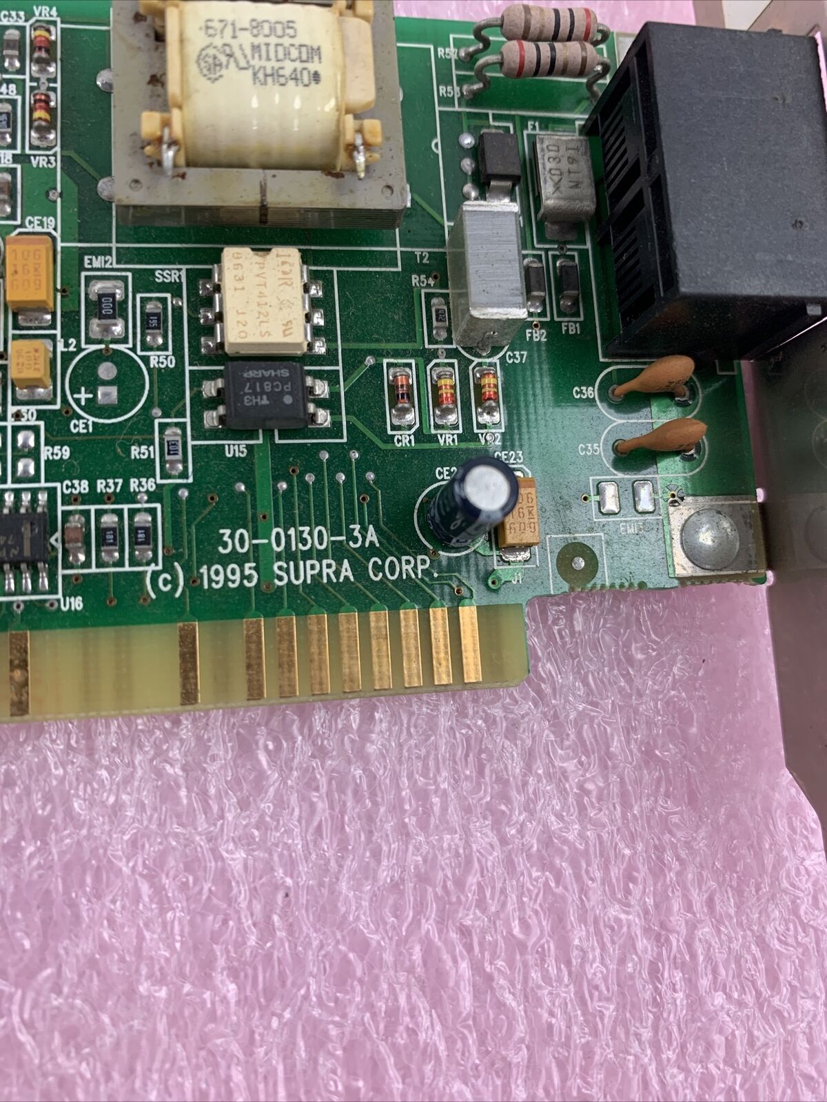 Supra 16-Bit ISA Modem Card SupraExpress 33.6i PnP VoiceInternal 30-0130-3A