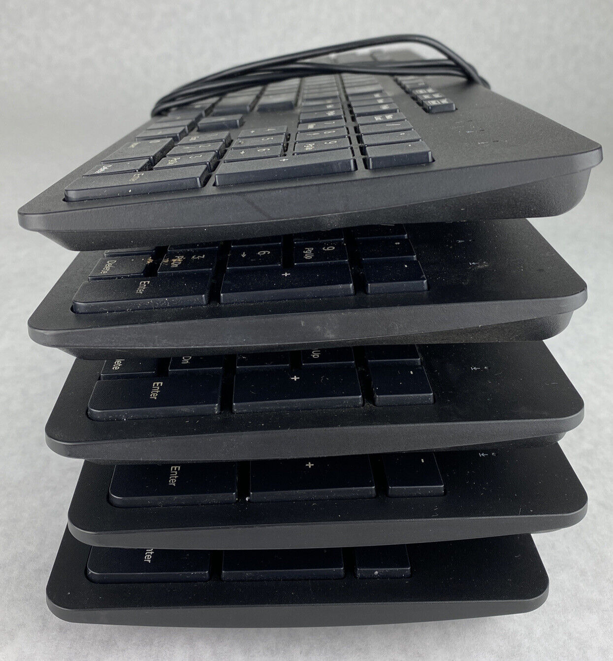 Lot(5) HP 803181-001 Slim USB Wired Enhanced Keyboard KBAR211 Genuine OEM