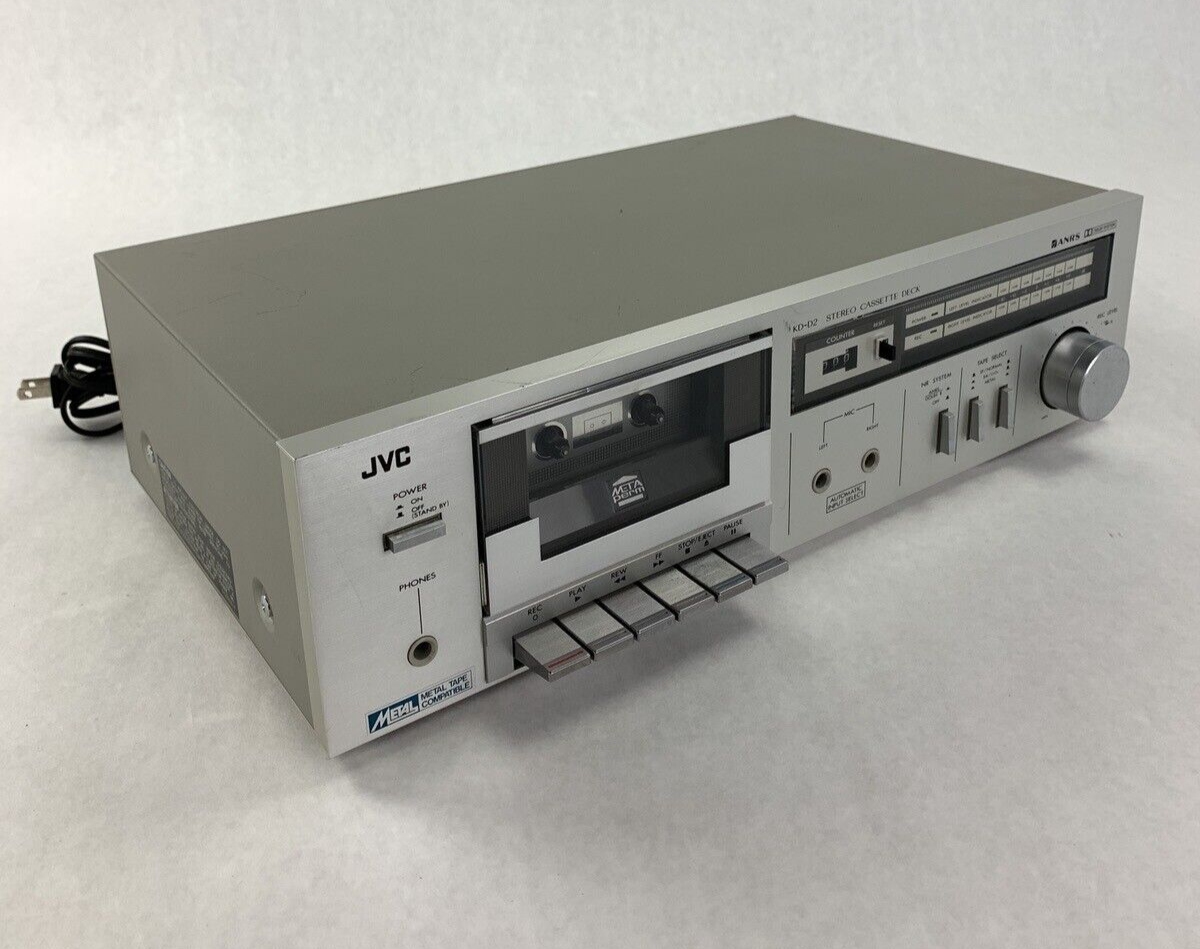 JVC KD-D2J Vintage Japanese Single Cassette Deck