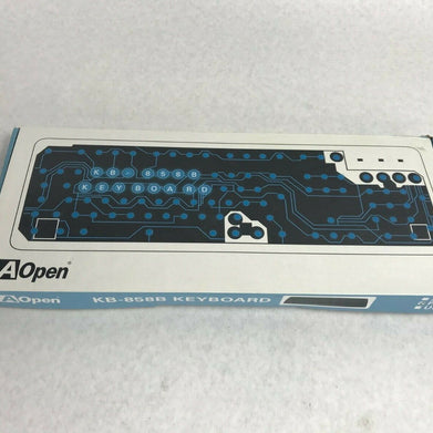 AOpen KB-858B Wired PS/2 Keyboard Colored Editing Macros