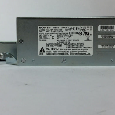 Cisco Sony 8-681-378-23  APS-234  Router Power Supply 41-0238-03 PSU 3900
