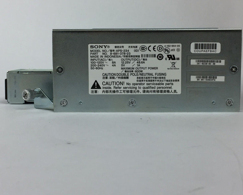 Cisco Sony 8-681-378-23  APS-234  Router Power Supply 41-0238-03 PSU 3900