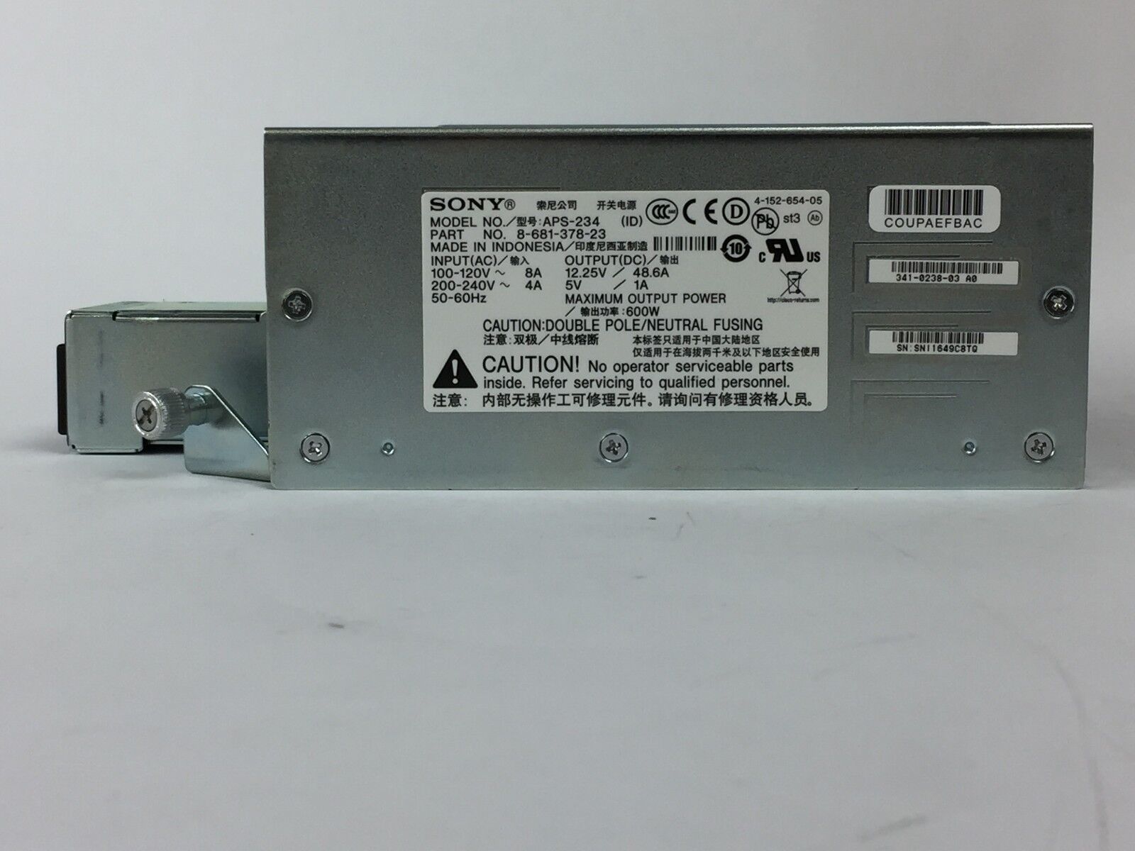 Cisco Sony 8-681-378-23  APS-234  Router Power Supply 41-0238-03 PSU 3900