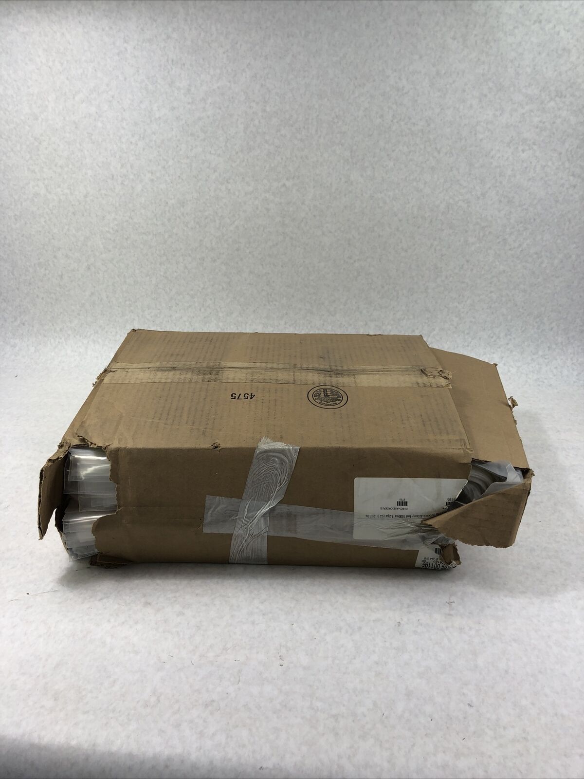 Open Box - 12x12 Inch, Clear Layflat Poly Bags 4 Mil - 1000