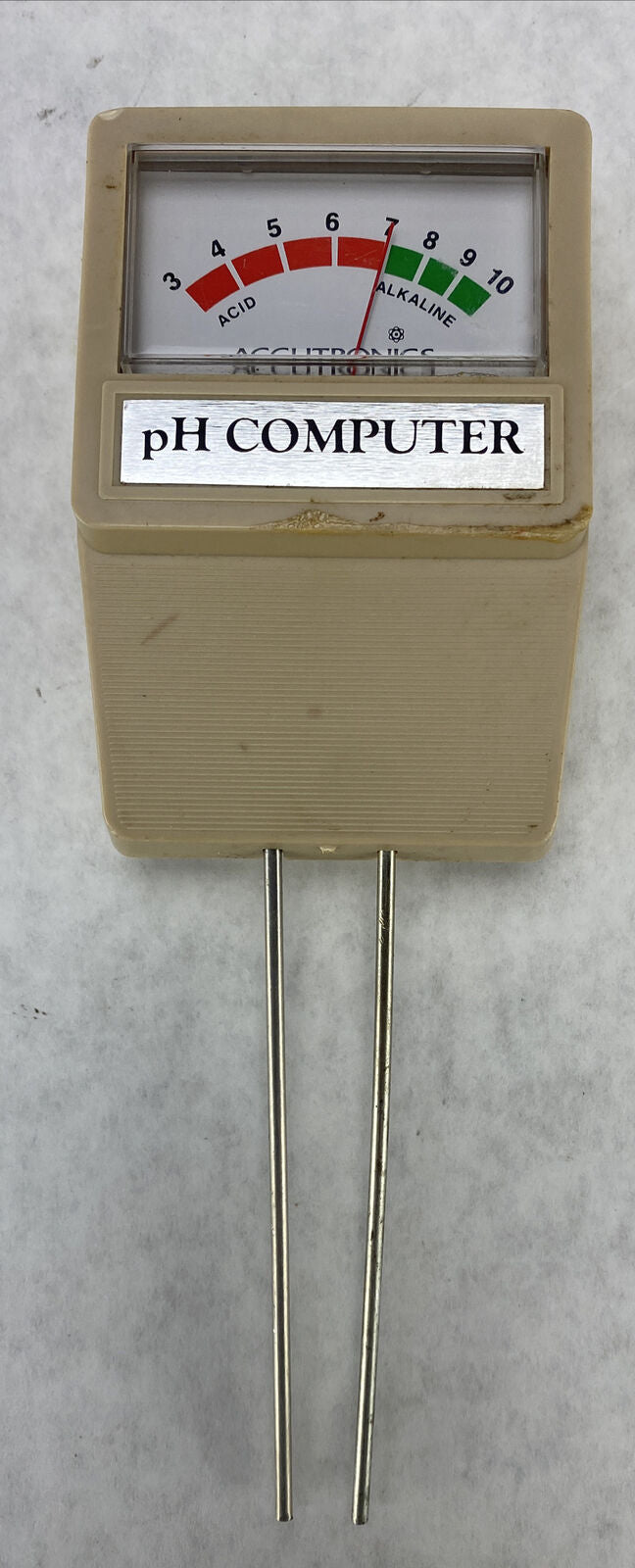 Accutronics pH Computer Sensor Probe Vintage 1977 Fishing Cooking Landscaping