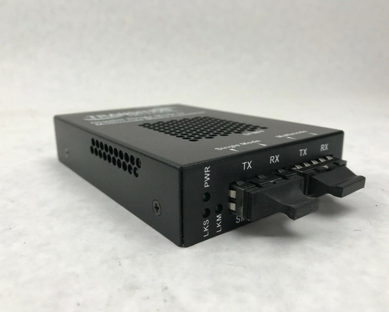 Transition Networks Stand-Alone Media Converter SFMFF w/ Power Supply 1315-220