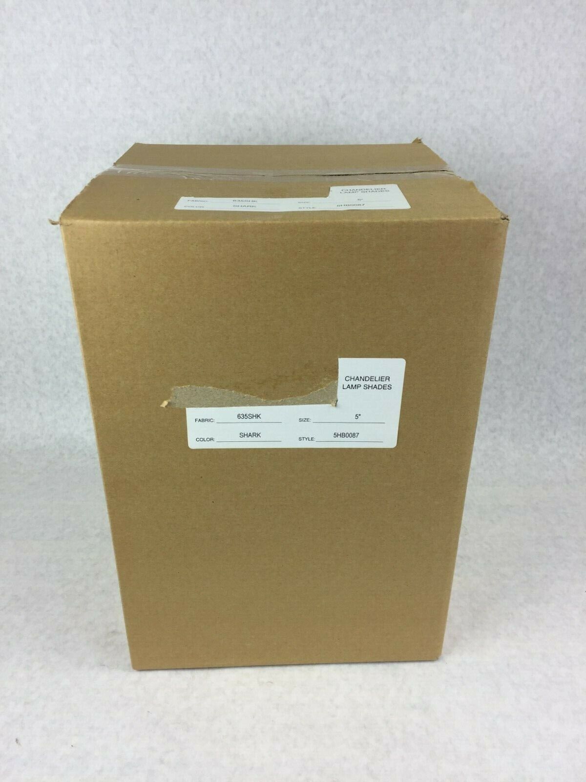 5" Chandler Lamp Shades  Color Shark   Box of 10  NEW