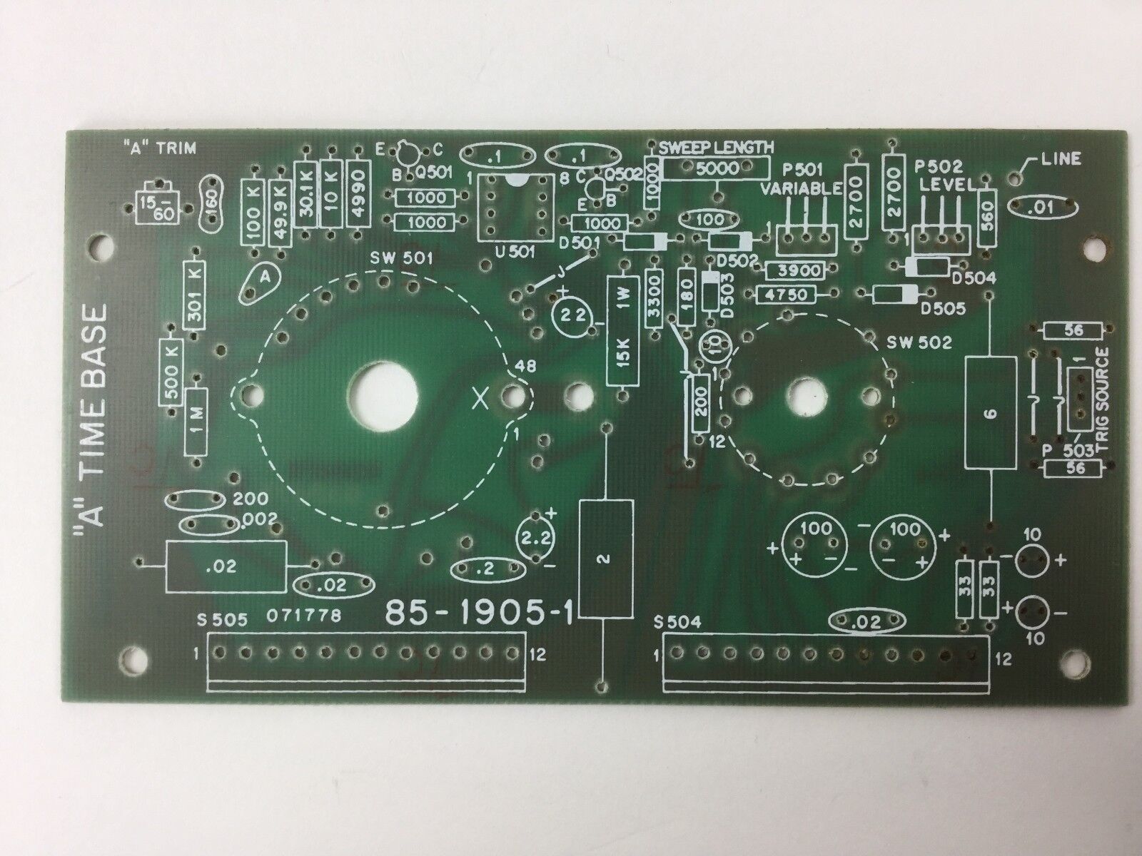 VINTAGE (1978 Copyright) Heath Company 85-1905-1 Circuit Board