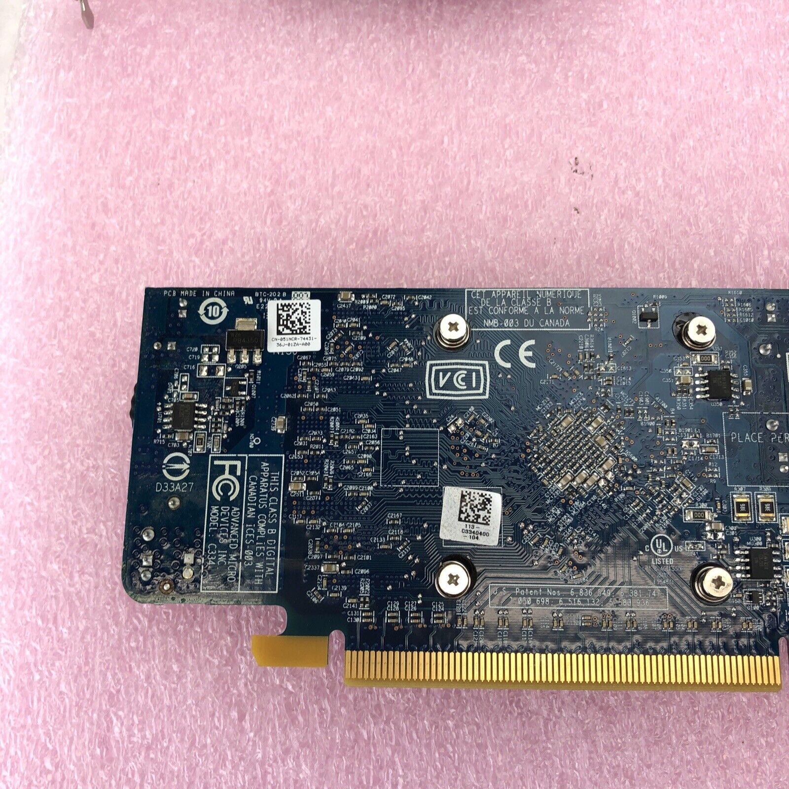 Lot of 2 AMD Radeon HD 7570 GPU DP/N 051NCR - 1GB DDR3 PCIe Graphics Card
