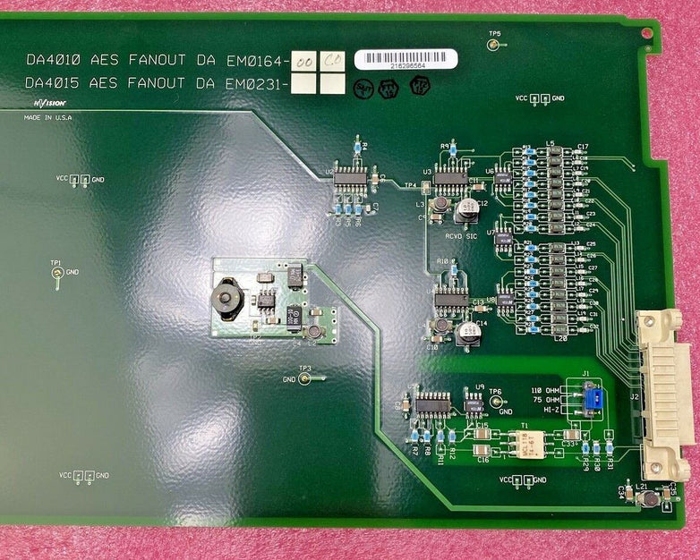 NVision 1 NV4002 case + 2 PS4002 power supplies + 8 DA4010 AES Fanout boards