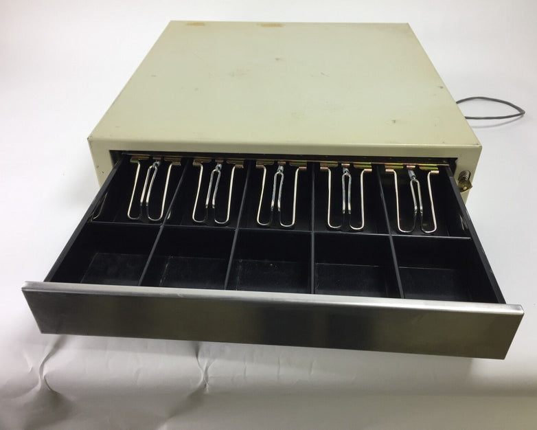MMF Industries Model ECD 232 Vintage POS Retail Cash Drawer Register, 4V, 12V