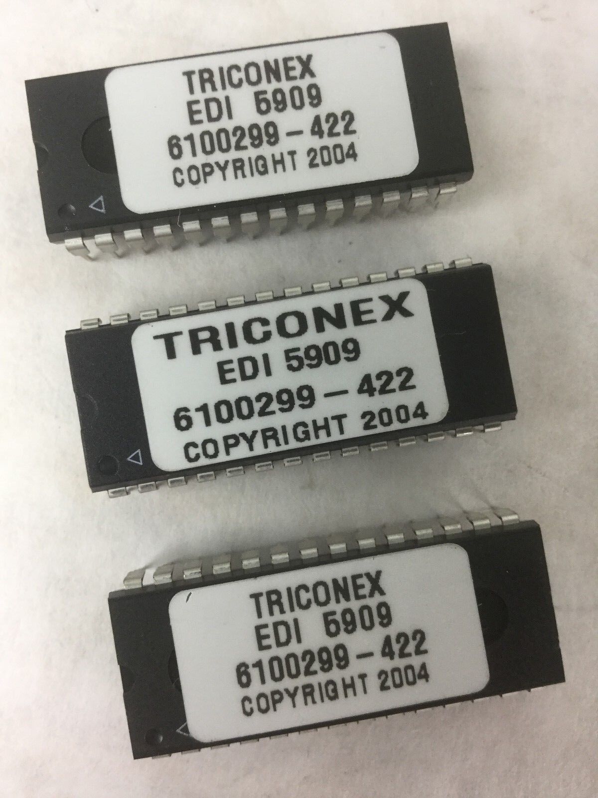 TRICONEX, EDI 5909, 6100299-422, 28 Pin, Lot of 3, NEW