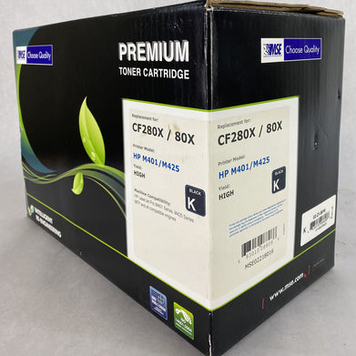 MSE CF280X Remanufactured Toner Cartridge Replacement for HP M401 M425